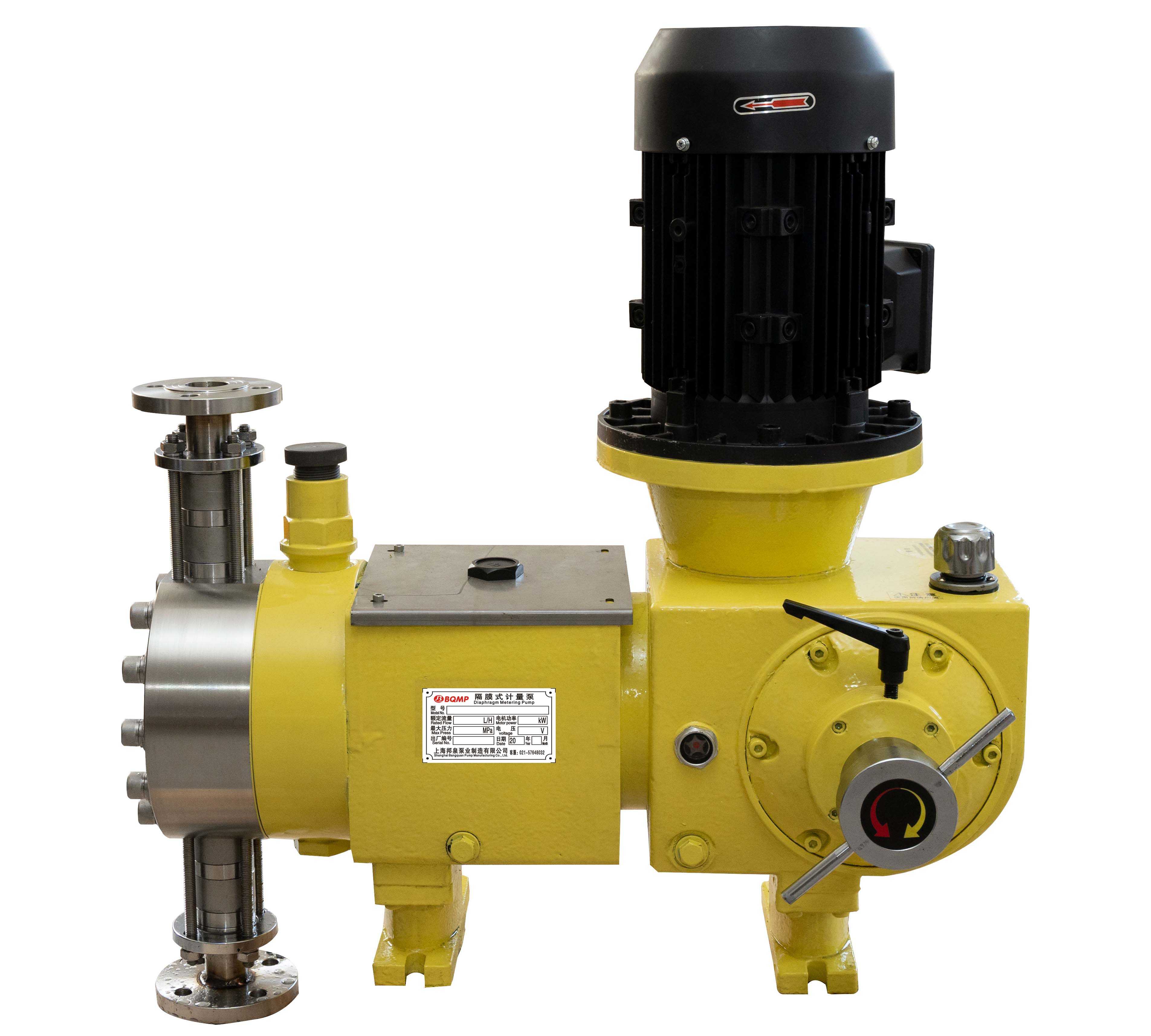 JYM5.0-1600/0.6 PVC_304_316不銹鋼液壓隔膜計(jì)量泵 邦泉泵業(yè)