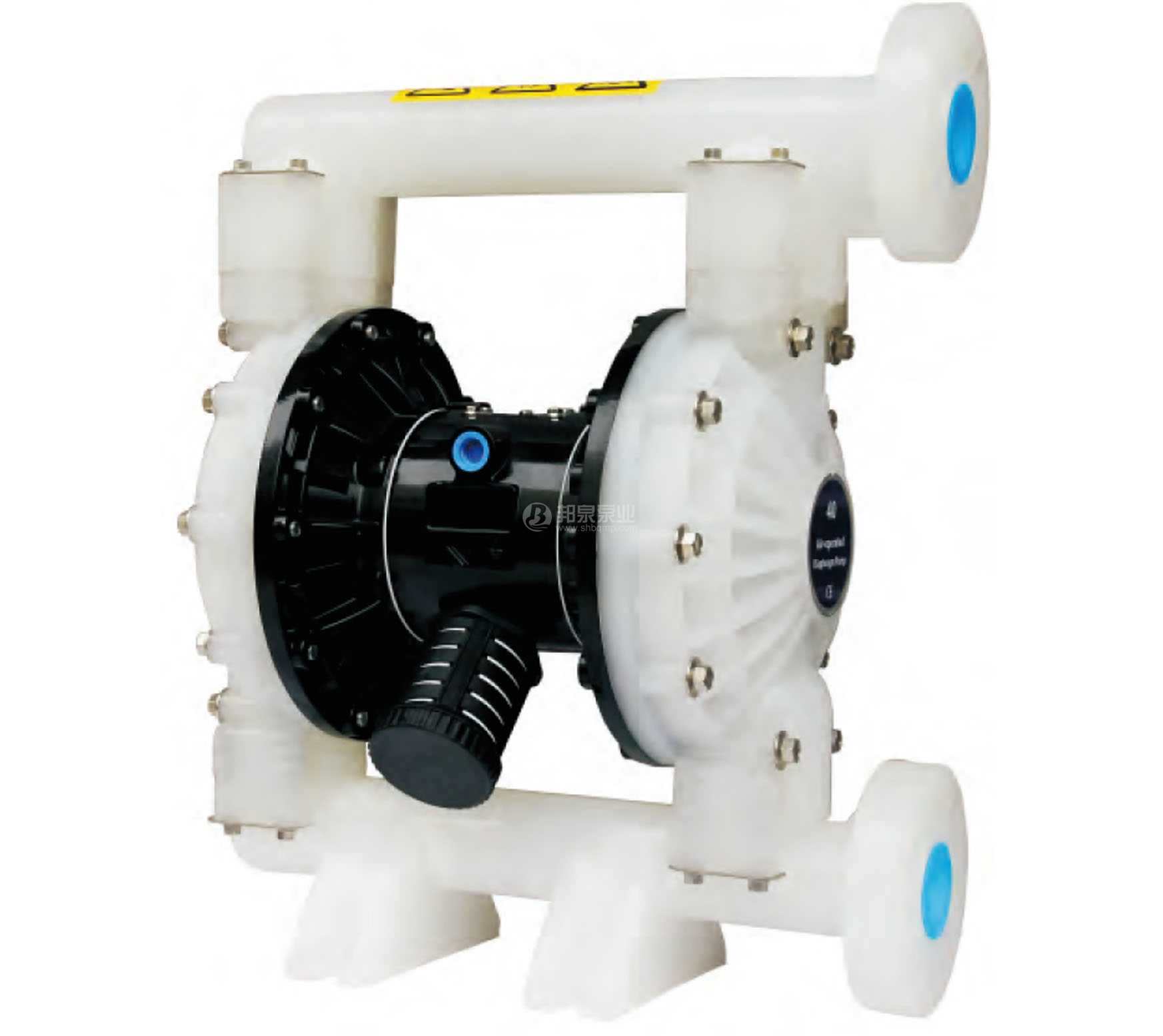 1.5寸法蘭口PVDF或PP塑料耐酸堿腐蝕氣動隔膜泵